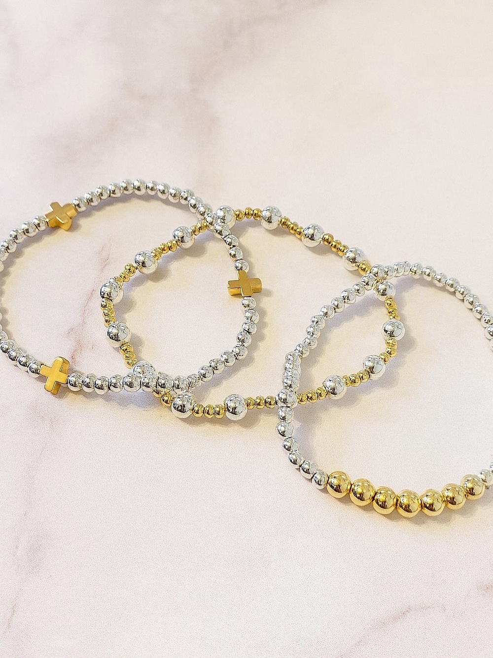 Mixed Metal Bracelet Set of 3